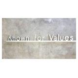Milled aluminum sign  48'