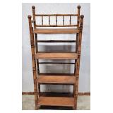 Petite antique bamboo bookshelf