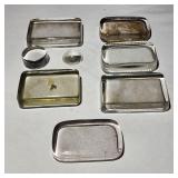 Vintage clear glass paperweights