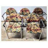 Chrome frame stacking chairs