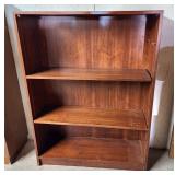 Walnut veneer bookcase