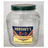Vintage Hersheys chocolate glass jar