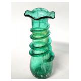 Hand blown glass vase