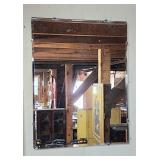 Frameless beveled mirror