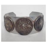 Australian silver coin bracelet