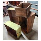 Wooden boxes