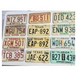 Georgia Florida Texas license plates