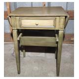 Modern dropleaf side table 30'h x