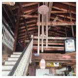 Large metal & wood wind chime