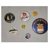 Vintage pins Eastern Wayne Warriors etc