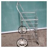 Folding wire cart