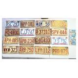 Vimtage North Carolina license plates