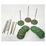 Lot Cast iron receipt stakes