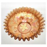 Carnival glass bowl