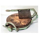 Antique hoop cheese cutting wheel