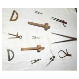 Compasses scribes etc