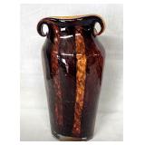 Modern hand blown glass vase