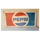 1979 large metal Pepsi sign