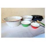 Vintage enamelware w petite roaster