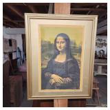 Large framed print Mona Lisa 36'h x 29w