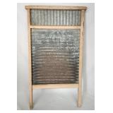 Vintage galvanized washboard