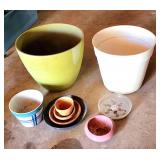 Large and small planters