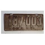 1928 Colorado license plate