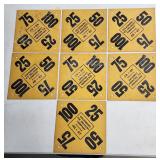 Goldsboro Ice Co cardboard window signs