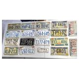 Lot pf license plates