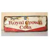 Vintage Royal Crown embossed metal sign