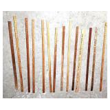 Vintage wooden yardsticks