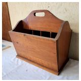 Solid pine magazine rack