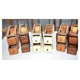 Llt of antique sewing machine drawers