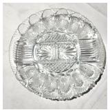 Glass deviled egg plate