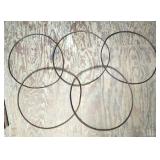 Antique wooden hoops