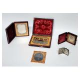 Antique daguerreotypes & locket