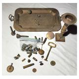 Brass tray,bullets,etc etc