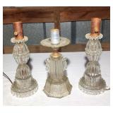 Vintage glass lamps