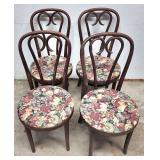 Bentwood dining chairs ice cream parlor style