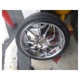 4-TOYO TIRES AND RIMS NO CENTERCAPS-265/35/R22