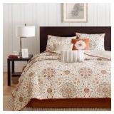 Madison Park Tissa King 6 PC. Coverlet Set Ivory