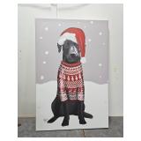 48x32 Christmas Lab Print
