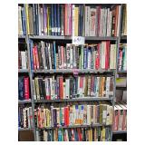 Random books on shelf 40 & 39 top 2 shelves