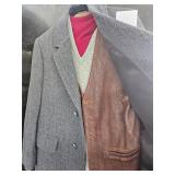 Coat, Suit jacket, Vest