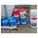 5 gallons buckets of chemicals