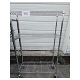 stainless shelf on wheels