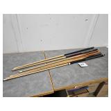 6 pool sticks