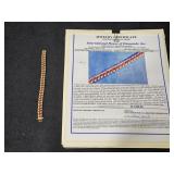 14K Gold, Diamond, & Ruby Bracelet 22.5 grams