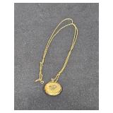 1/20th - 12K gold necklace with photo locket