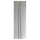 14K YG Rope Chain 6.3 grams 18" x 3mm